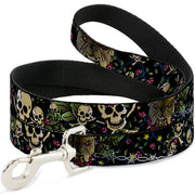 Dog Leash - Trust No One CLOSE-UP Black Dog Leashes Buckle-Down