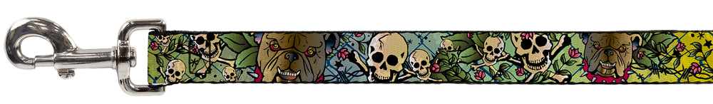 Dog Leash - Trust No One CLOSE-UP Yellow/Green/Blue-S Dog Leashes Buckle-Down