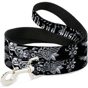 Dog Leash - Truth and Justice Black/White Dog Leashes Buckle-Down