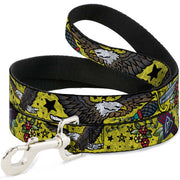 Dog Leash - Truth and Justice CLOSE-UP Yellow Dog Leashes Buckle-Down
