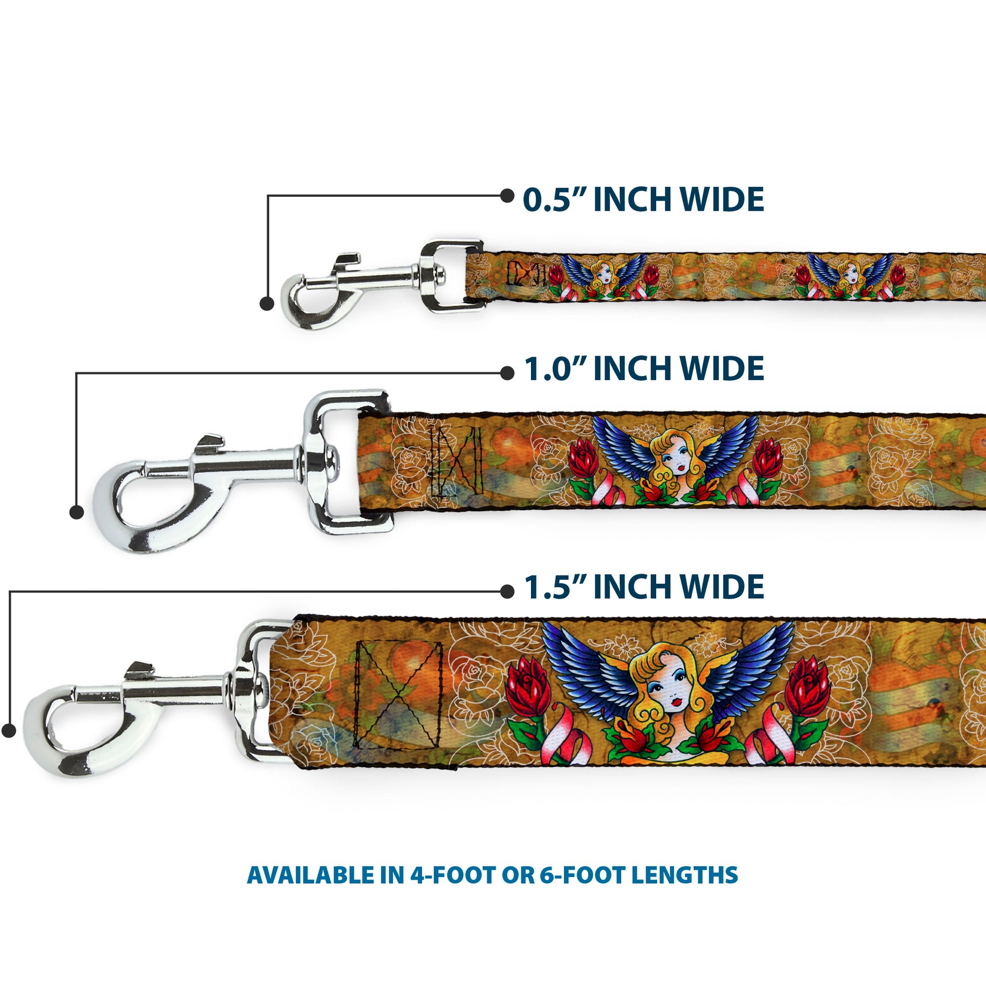 Dog Leash - TJ-Blonde Dog Leashes Tattoo Johnny