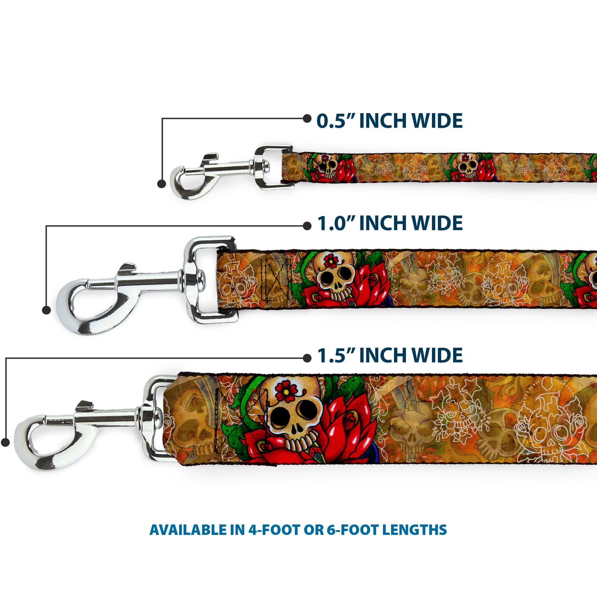 Dog Leash - TJ-Dagger Dog Leashes Tattoo Johnny