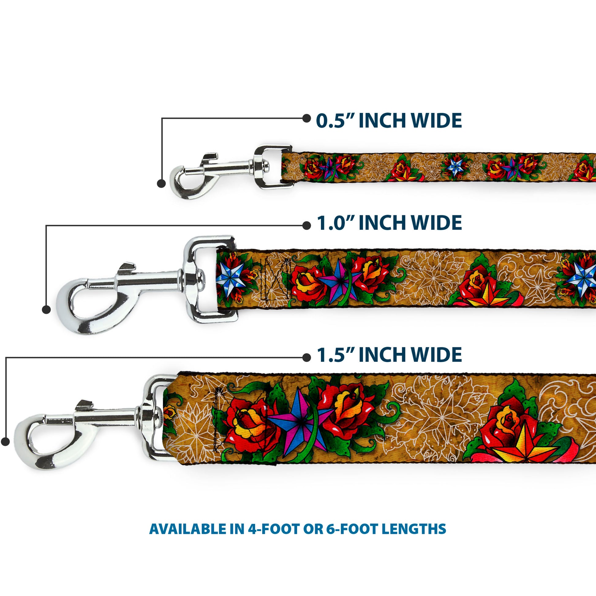 Dog Leash - TJ-Stars Dog Leashes Tattoo Johnny