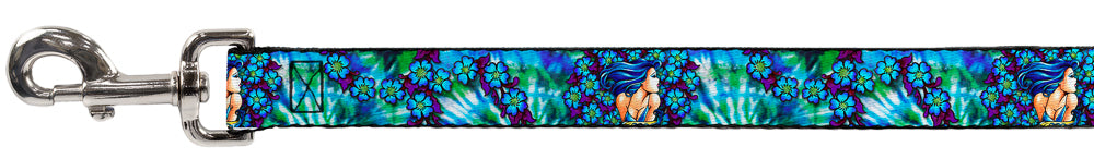 Dog Leash - TJ-Blue Hair Dog Leashes Tattoo Johnny