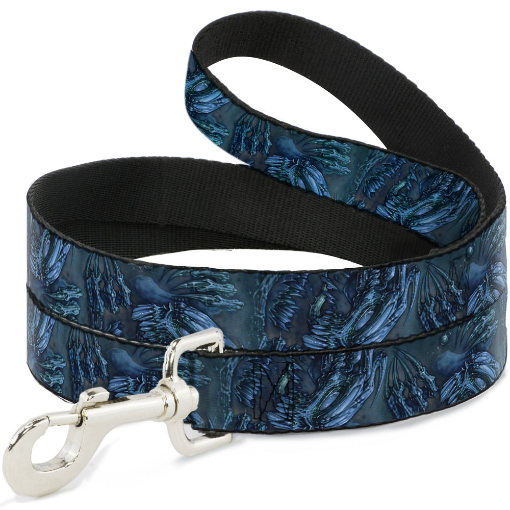 Dog Leash - TJ-Brutal Blue Dog Leashes Tattoo Johnny