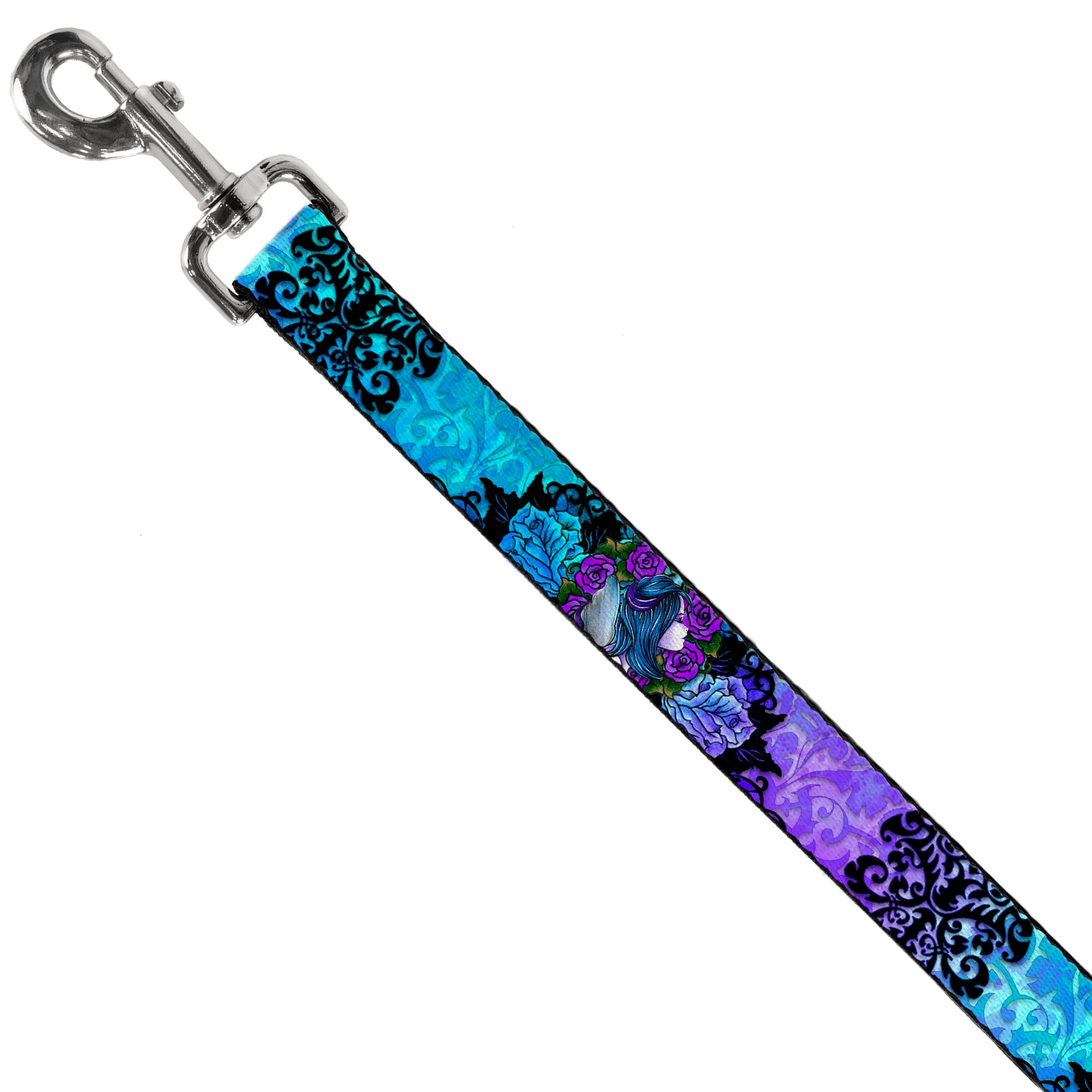 Dog Leash - TJ-Fairy Blue Hair Dog Leashes Tattoo Johnny