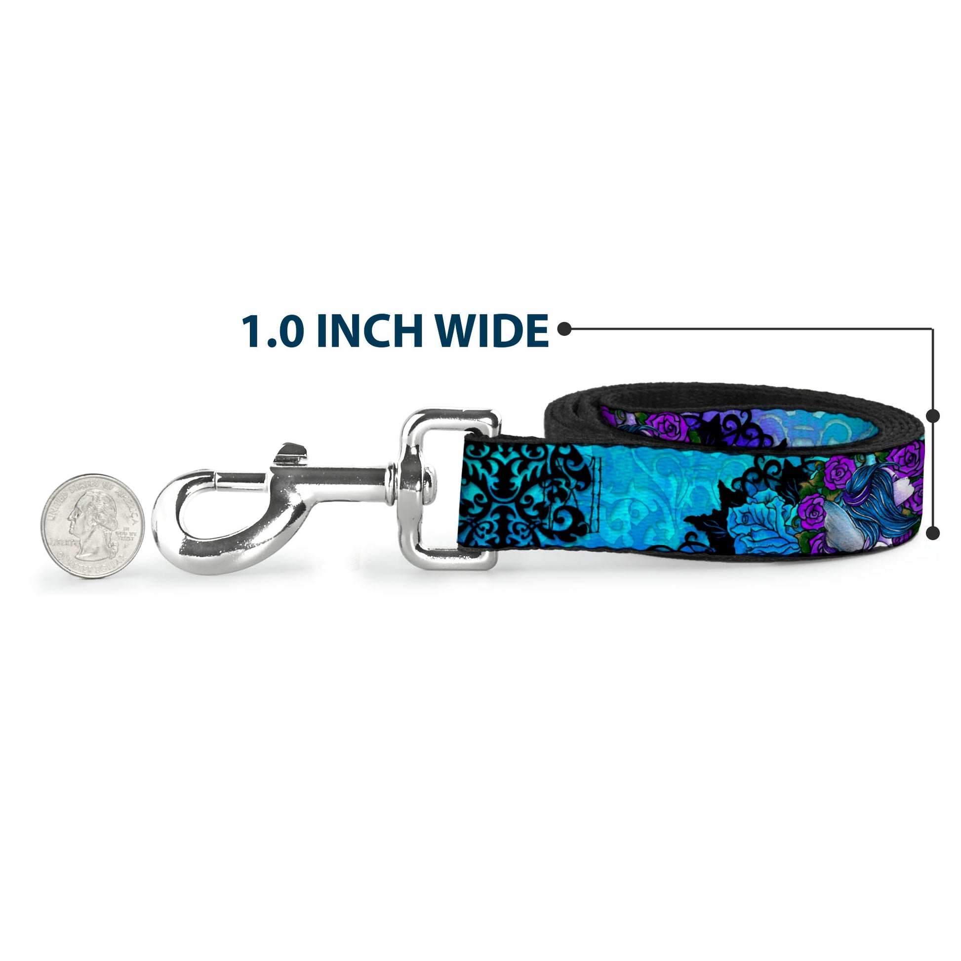 Dog Leash - TJ-Fairy Blue Hair Dog Leashes Tattoo Johnny