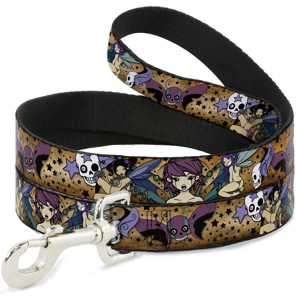 Dog Leash - TJ-Fairy Gothic Dog Leashes Tattoo Johnny