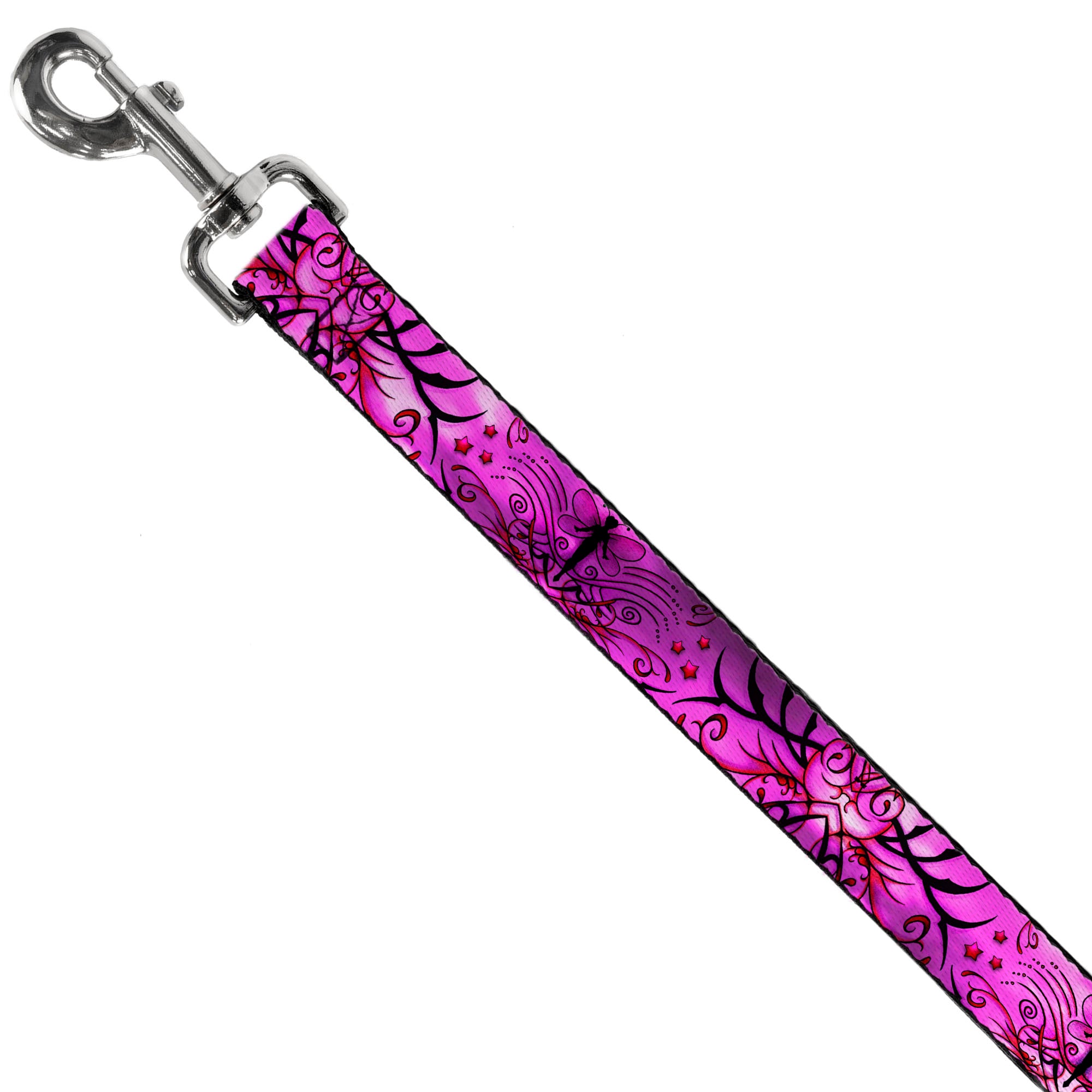 Dog Leash - TJ-Fairy Pink Swirl Dog Leashes Tattoo Johnny
