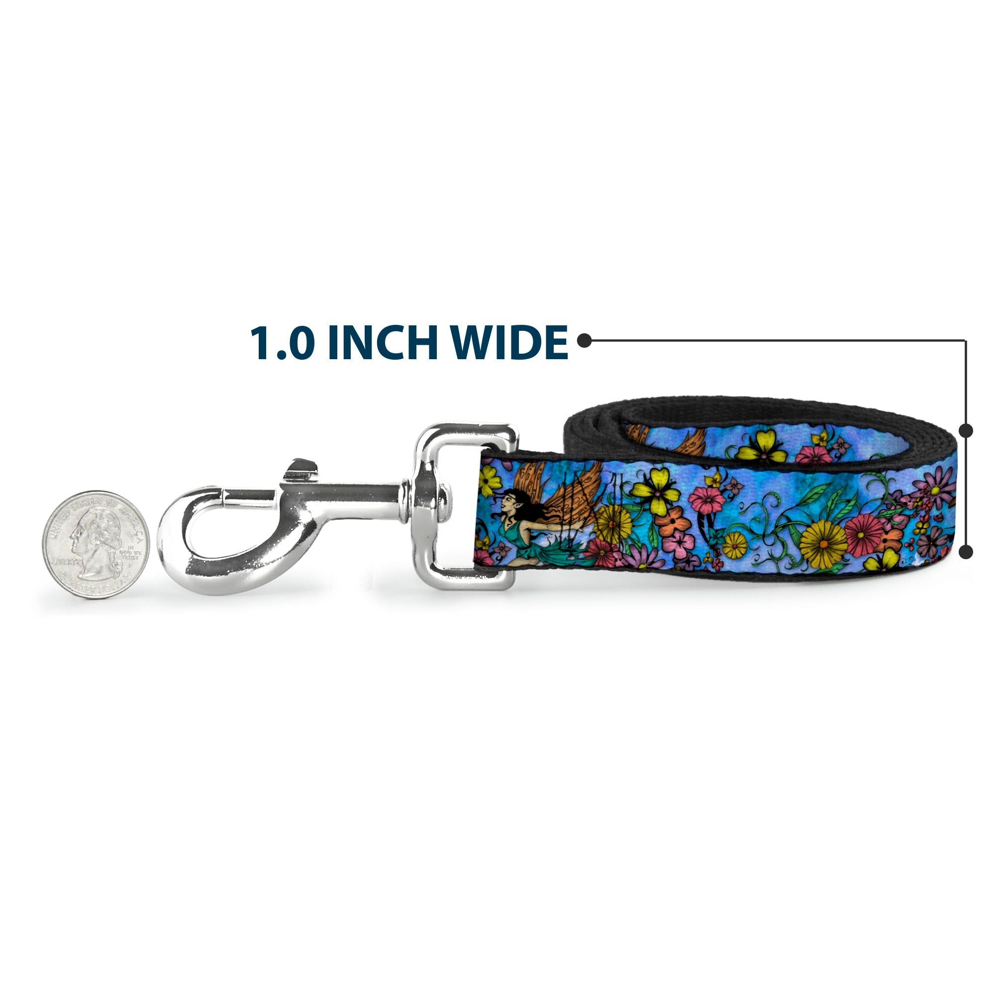Dog Leash - TJ-Flower Fairy Dog Leashes Tattoo Johnny