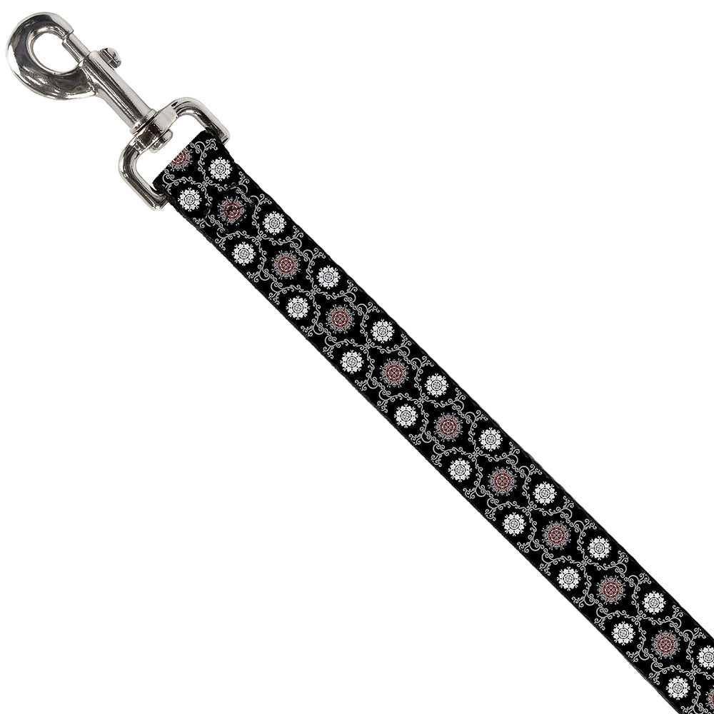 Dog Leash - Tapestry 1 Black Dog Leashes Buckle-Down