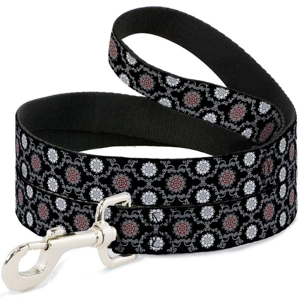 Dog Leash - Tapestry 1 Black Dog Leashes Buckle-Down