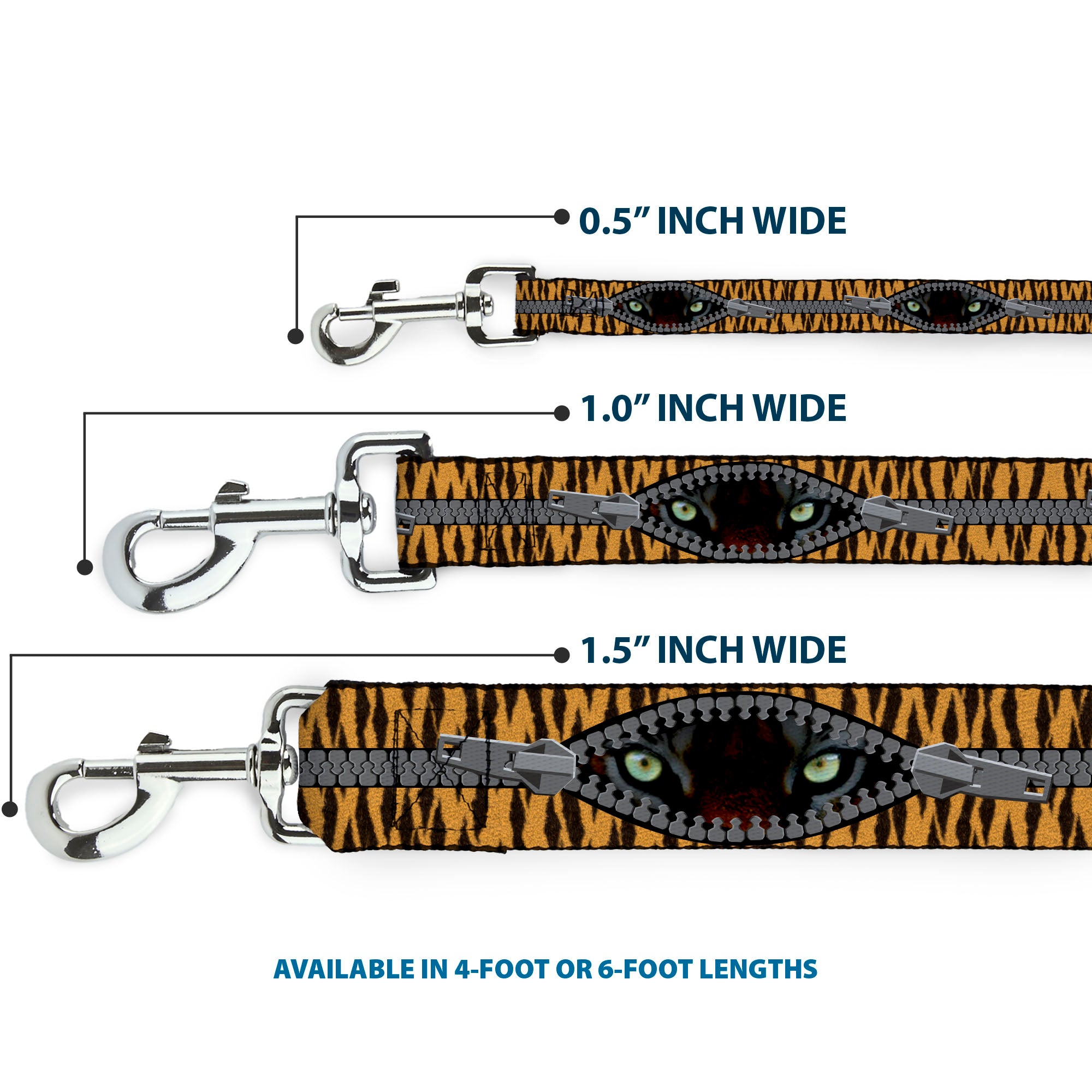 Dog Leash - Tiger Eyes Dog Leashes Buckle-Down