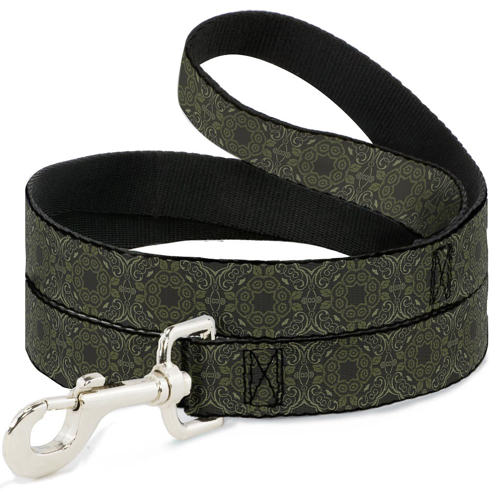 Dog Leash - Tapestry Charcoal/Olive Dog Leashes Buckle-Down