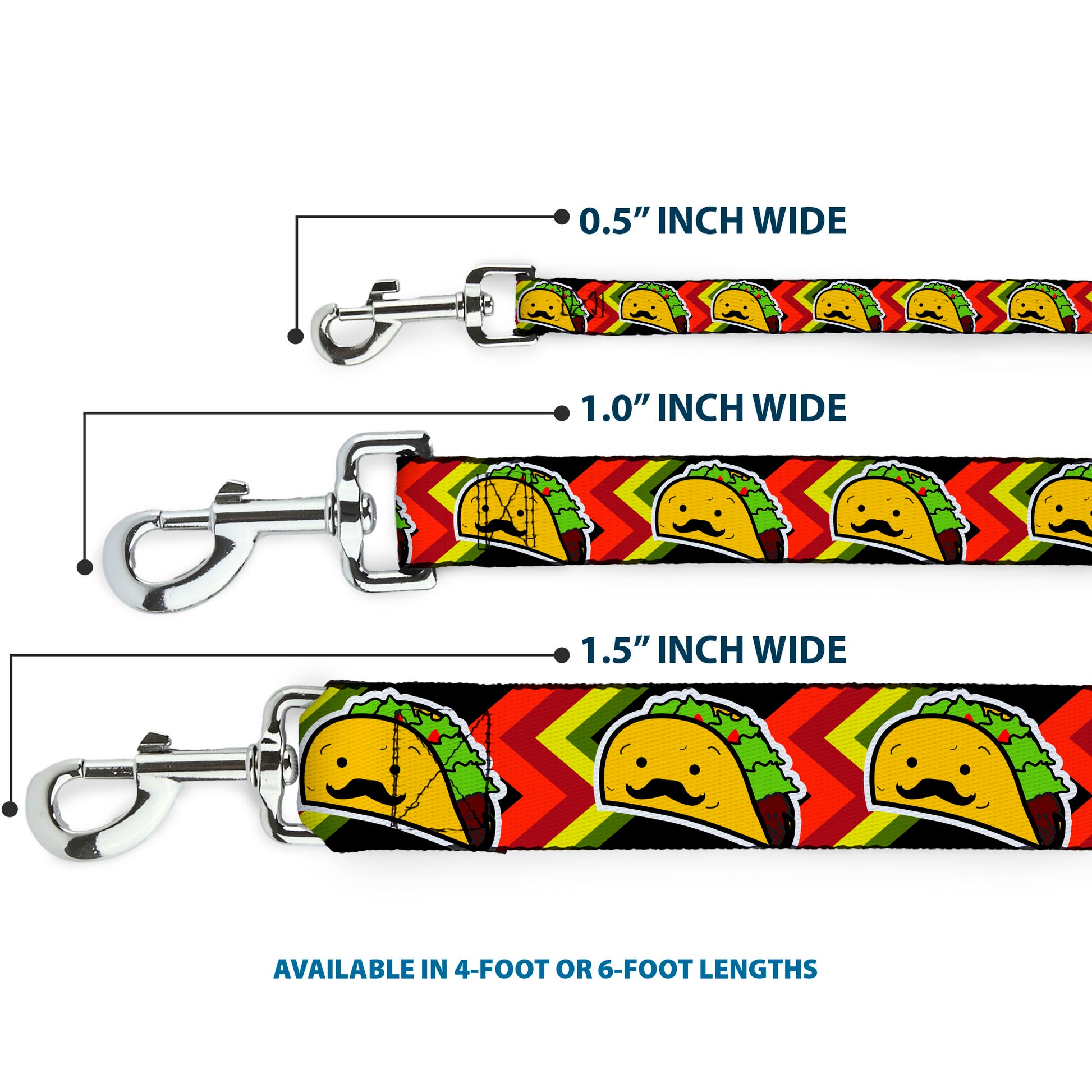 Dog Leash - Taco Man Dog Leashes Buckle-Down
