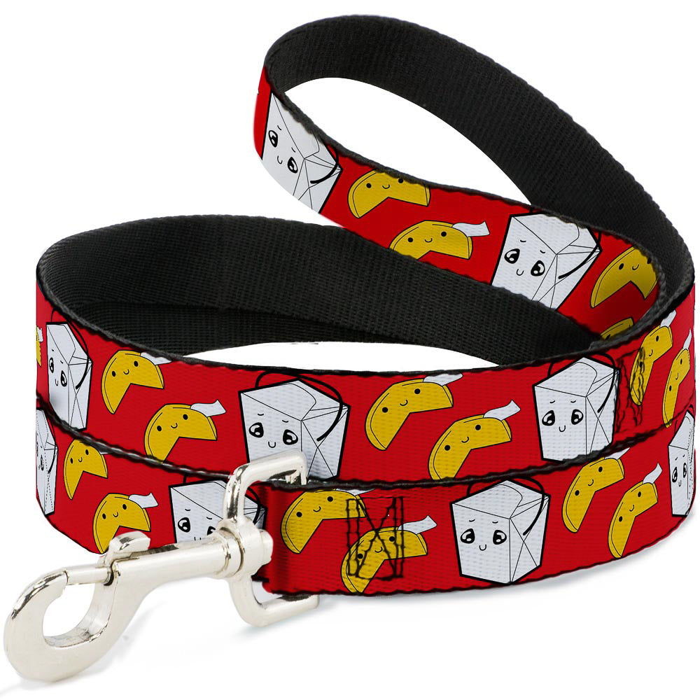 Dog Leash - Take Out/Fortune Cookies Red Dog Leashes Buckle-Down
