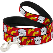 Dog Leash - Take Out/Fortune Cookies Red Dog Leashes Buckle-Down