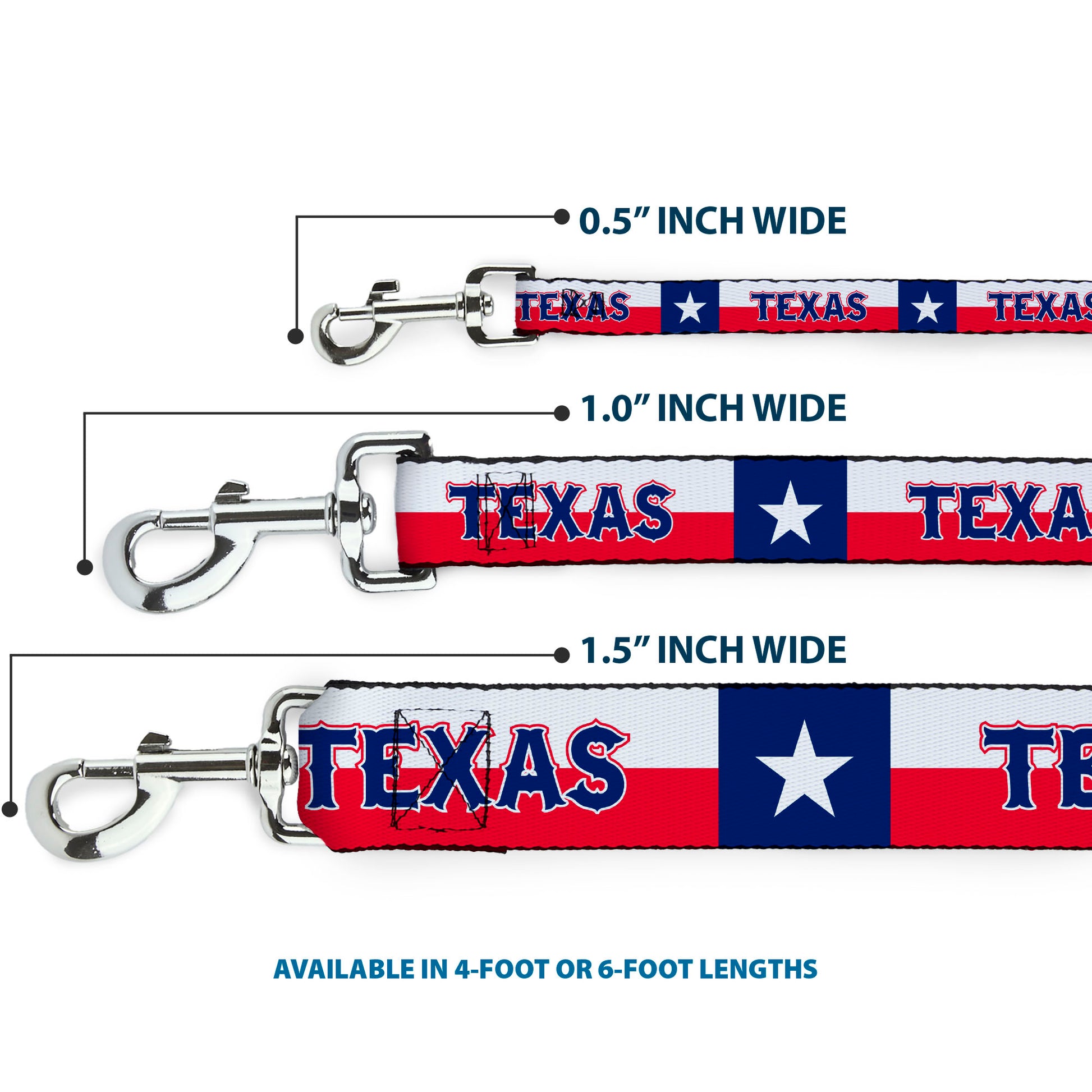 Dog Leash - Texas Flag/TEXAS Dog Leashes Buckle-Down