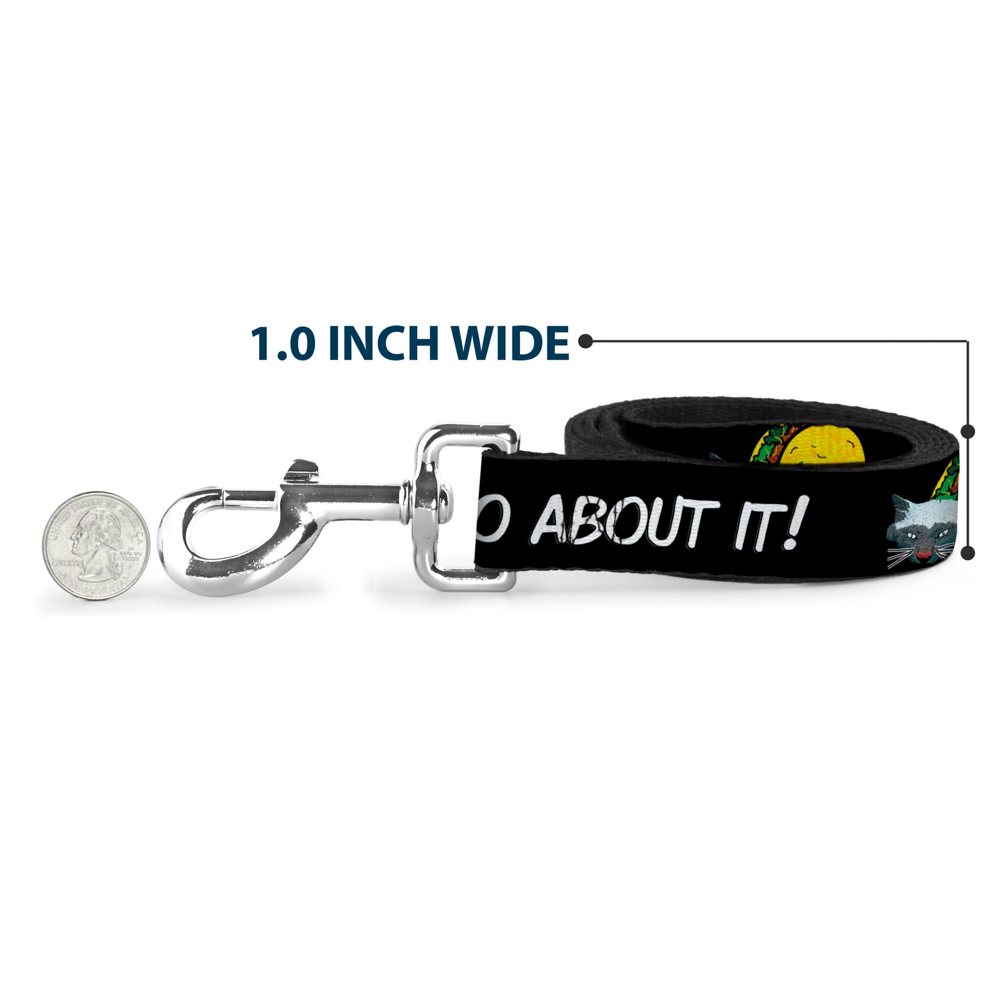 Dog Leash - Taco Cat I DON'T WANT TO TACO 'BOUT IT Dog Leashes Buckle-Down