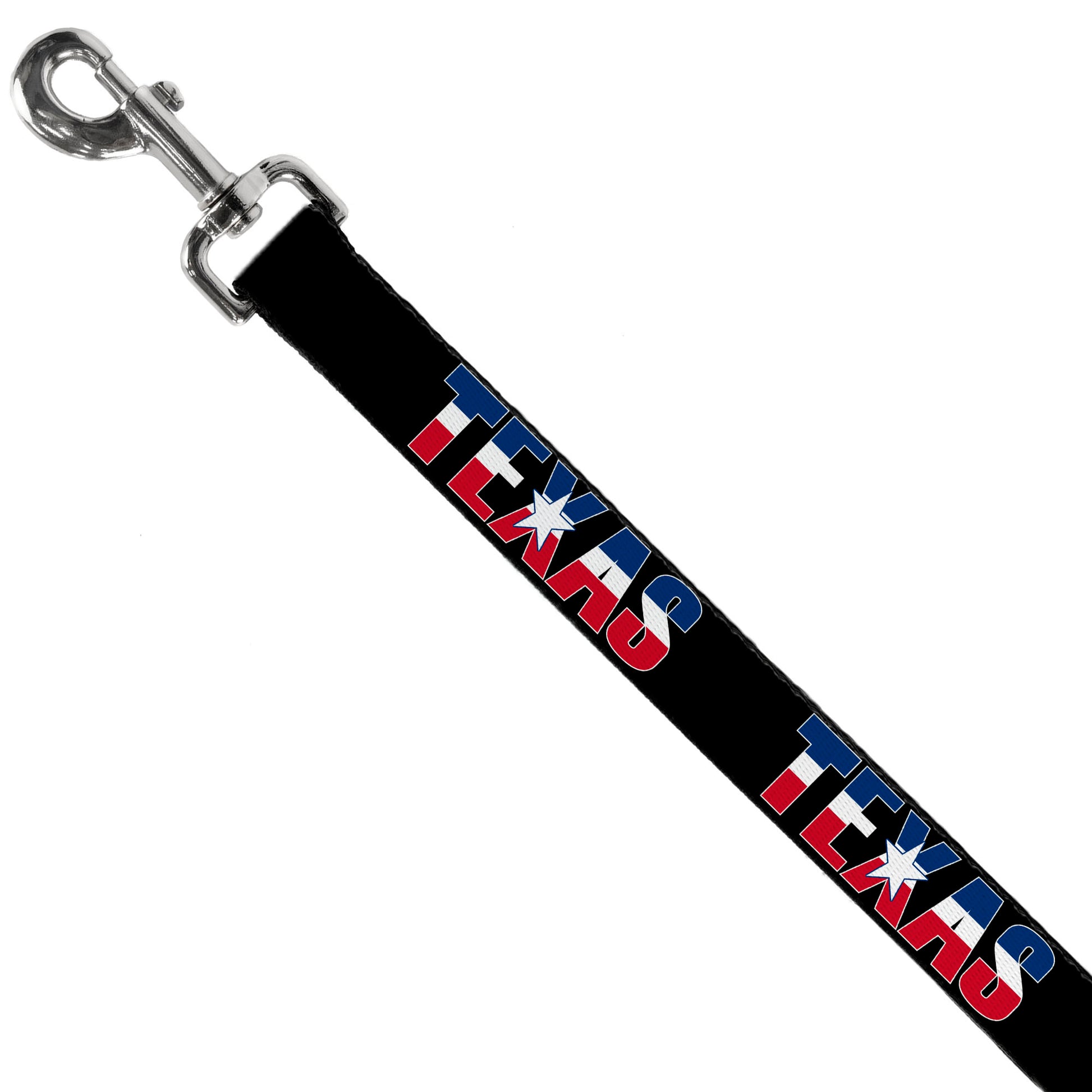 Dog Leash - TEXAS w/Star Black/White/Blue/Red Dog Leashes Buckle-Down