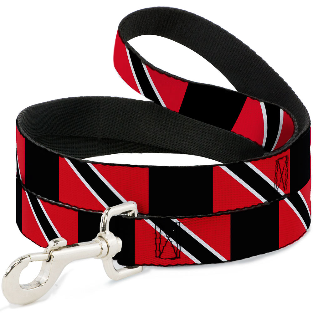 Dog Leash - Trinidad & Tobago Flags/Black Block Dog Leashes Buckle-Down