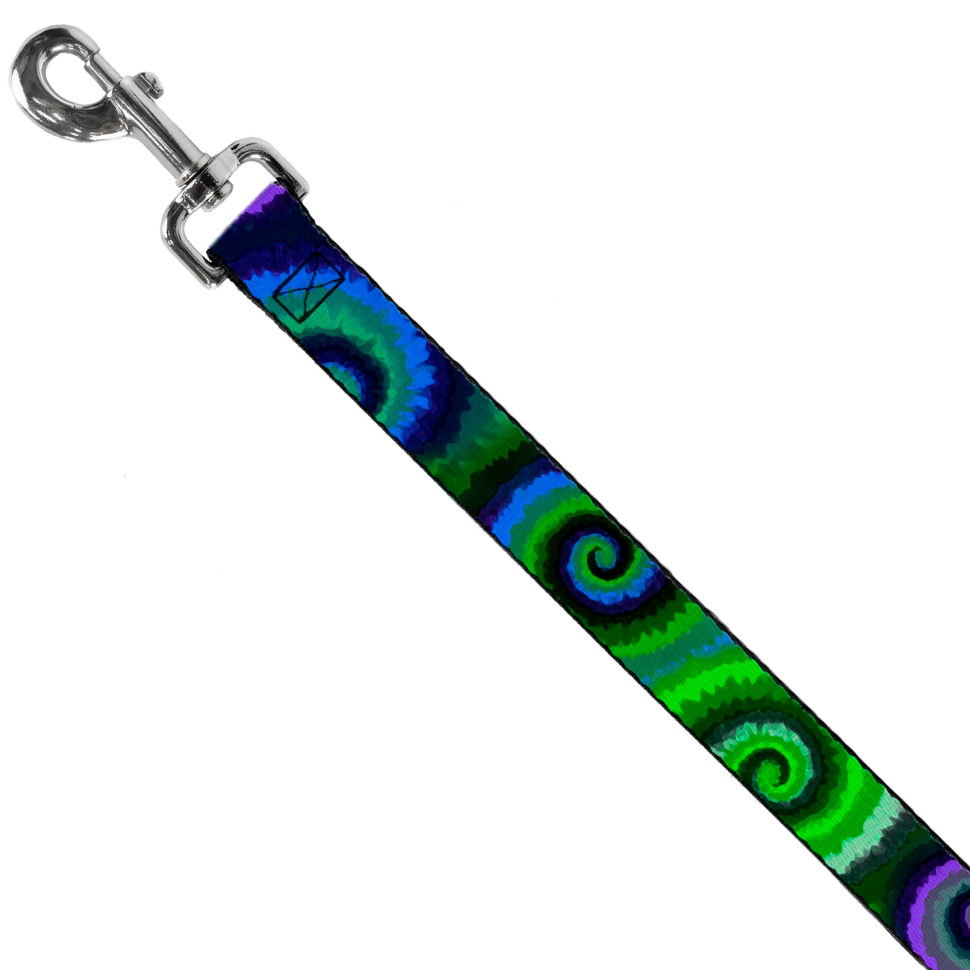 Dog Leash - Tie Dye Swirl Green/Blue/Purple Dog Leashes Buckle-Down