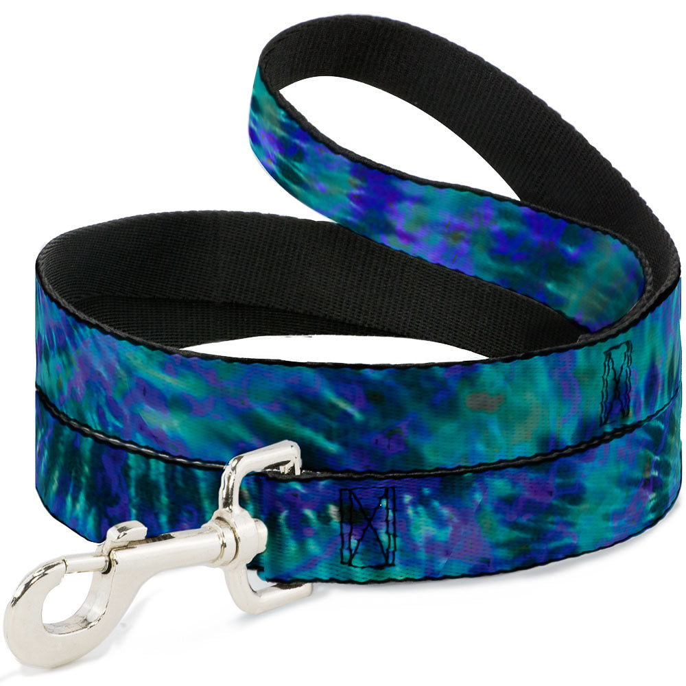 Dog Leash - Tie Dye Green/Blue/Purple Dog Leashes Buckle-Down