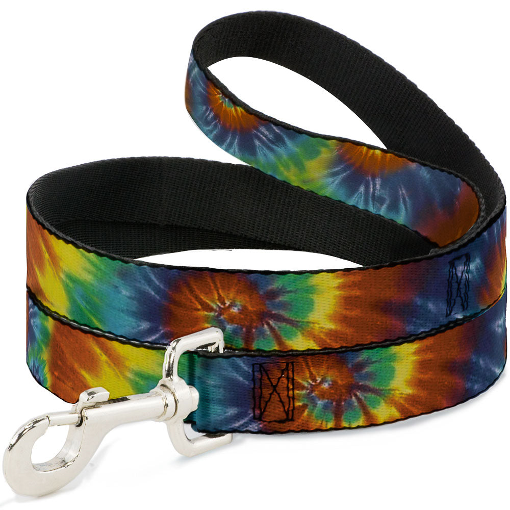 Dog Leash - Tie Dye Swirl Multi Color Dog Leashes Buckle-Down