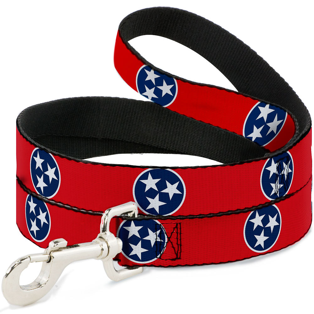 Dog Leash - Tennessee Flag Stars Red/White/Blue Dog Leashes Buckle-Down