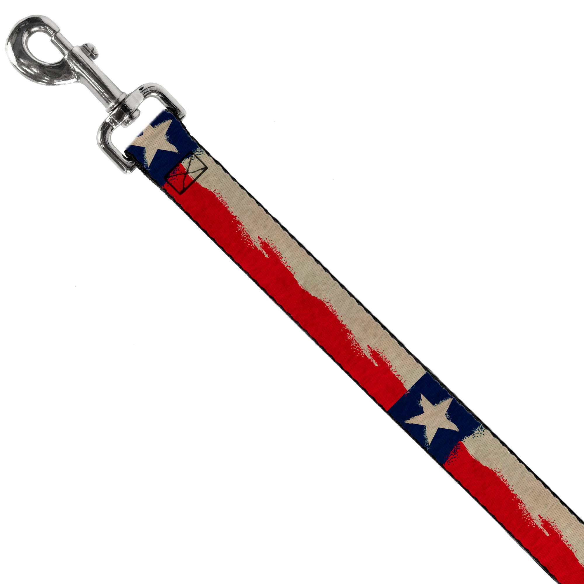Dog Leash - Texas Flag CLOSE-UP Distressed Painting Dog Leashes Buckle-Down