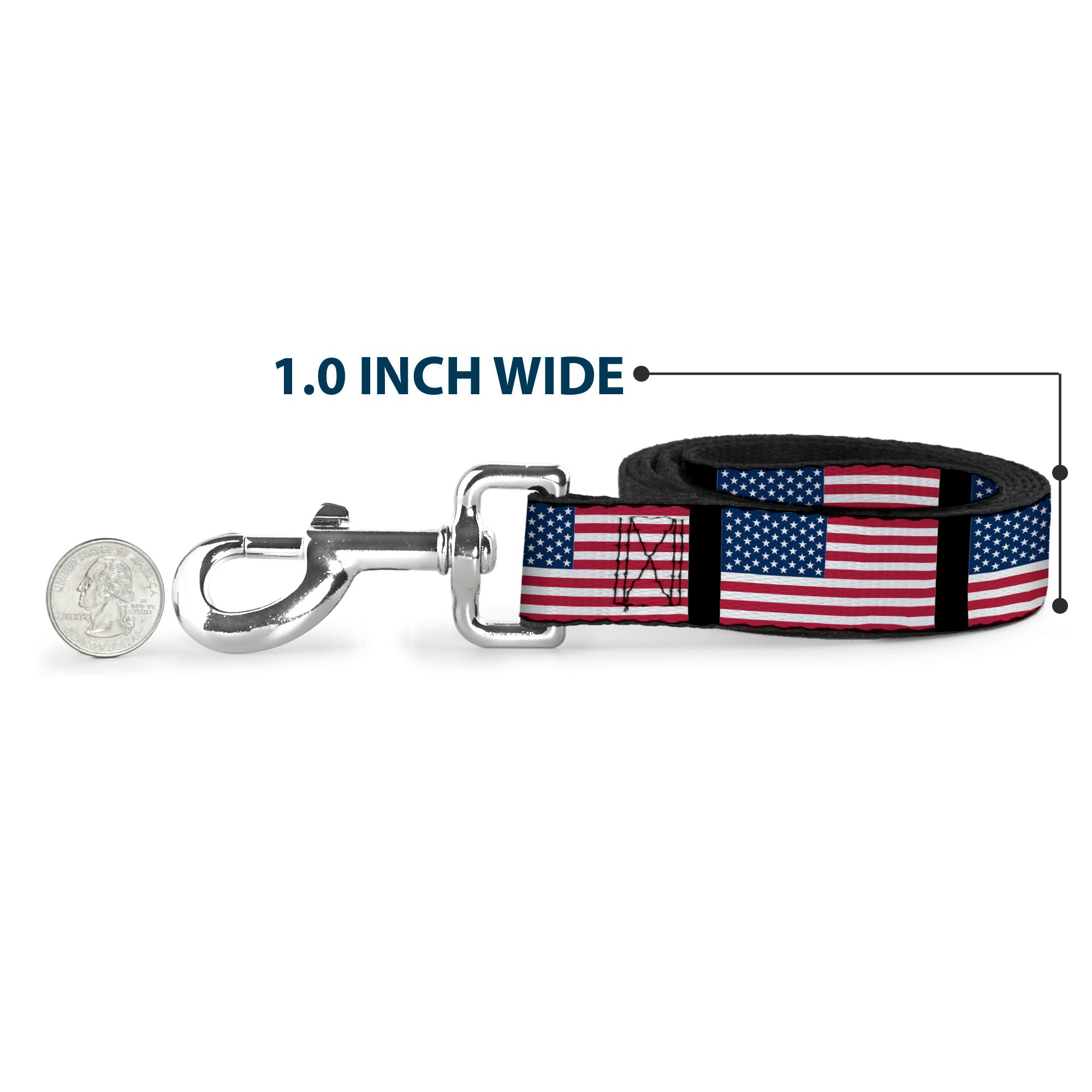 Dog Leash - United States Flags Dog Leashes Buckle-Down