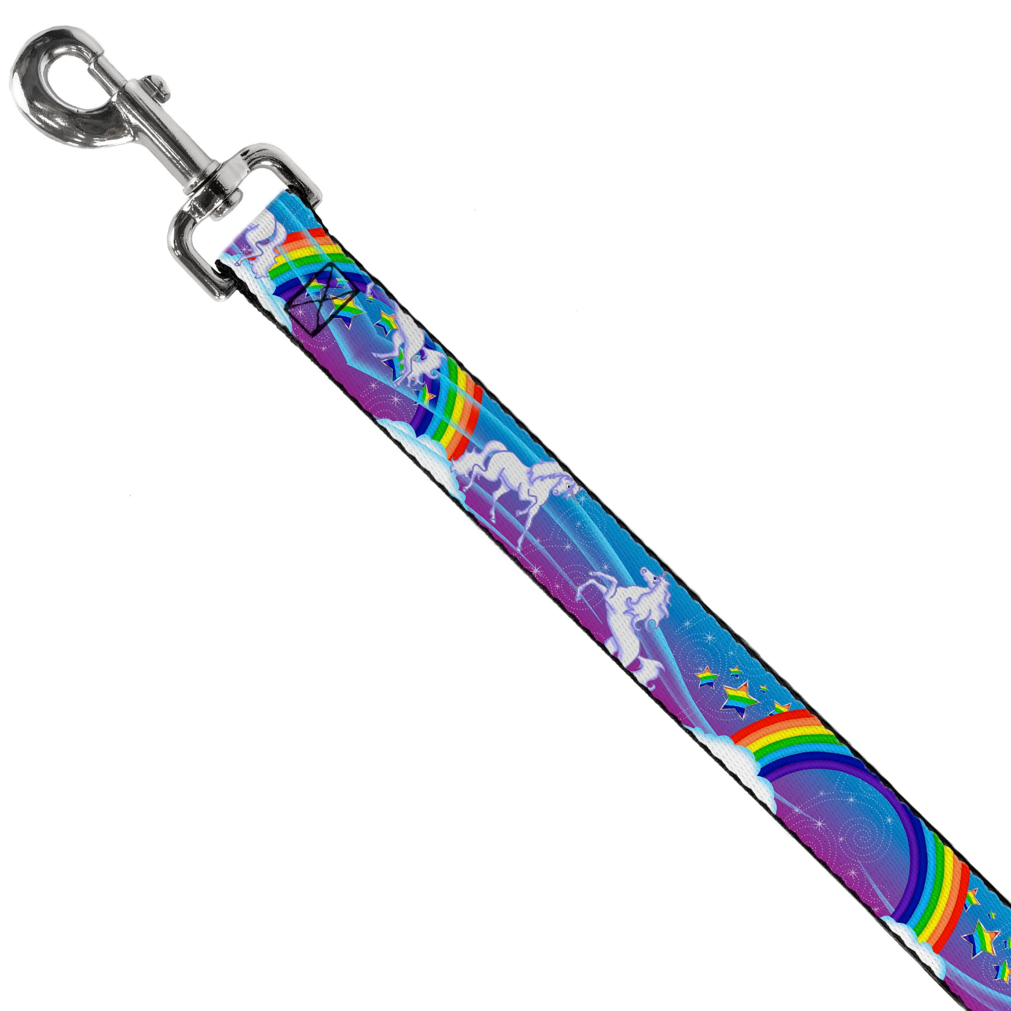 Dog Leash - Unicorns/Rainbows/Stars Blue/Rainbow/White Dog Leashes Buckle-Down