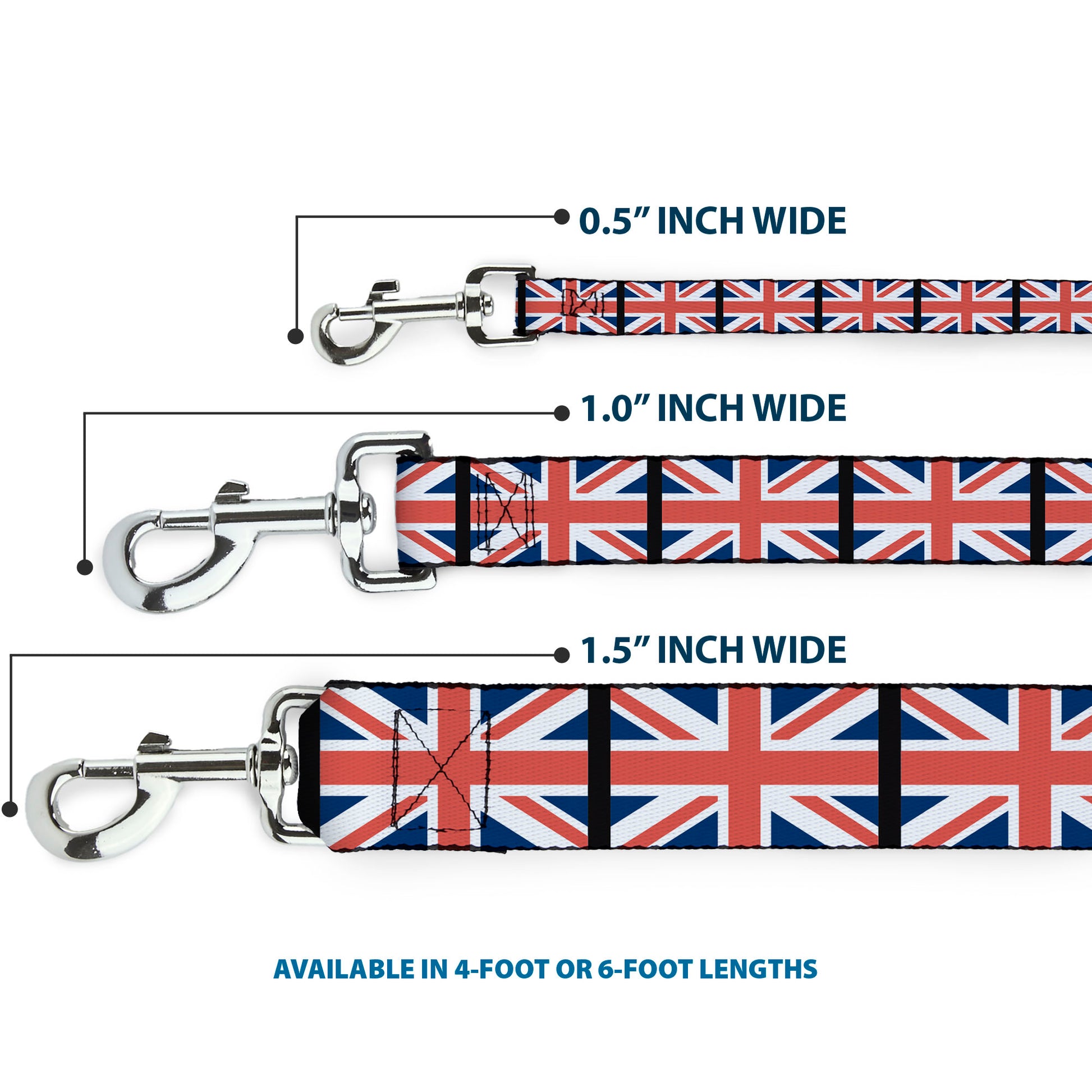 Dog Leash - United Kingdom Flags Dog Leashes Buckle-Down