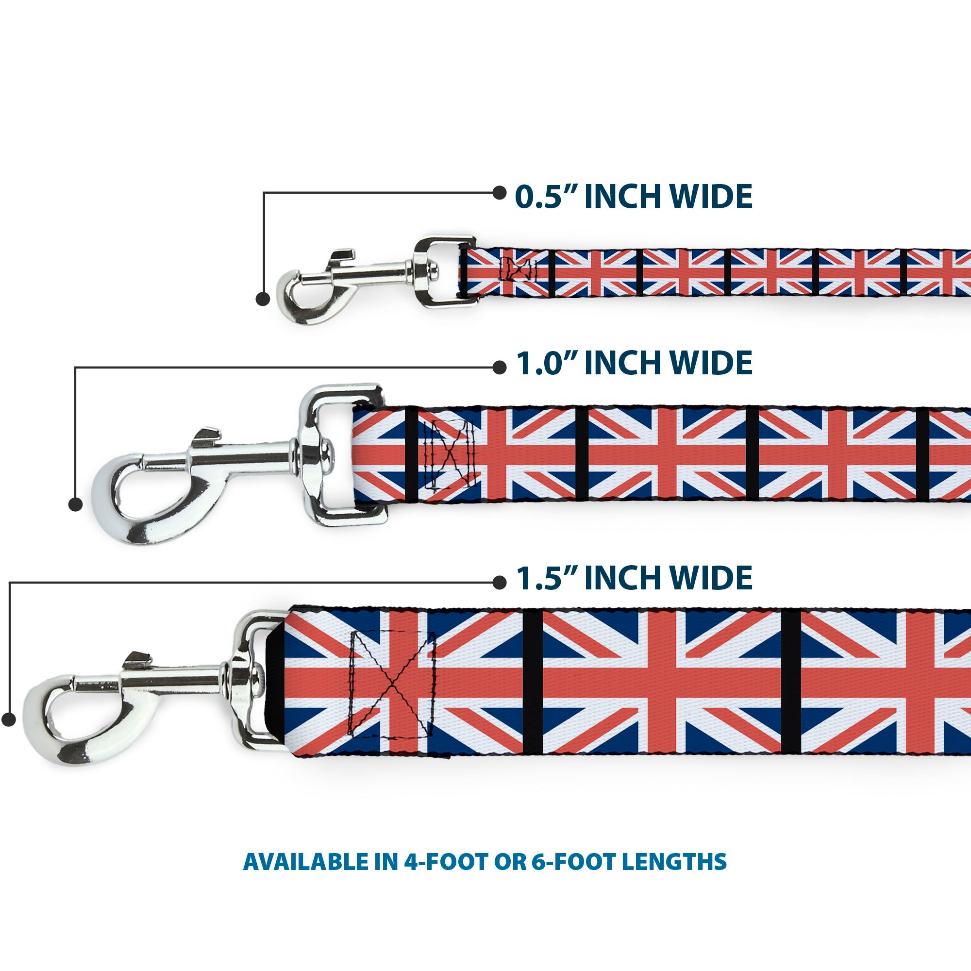 Dog Leash - United Kingdom Flags Dog Leashes Buckle-Down