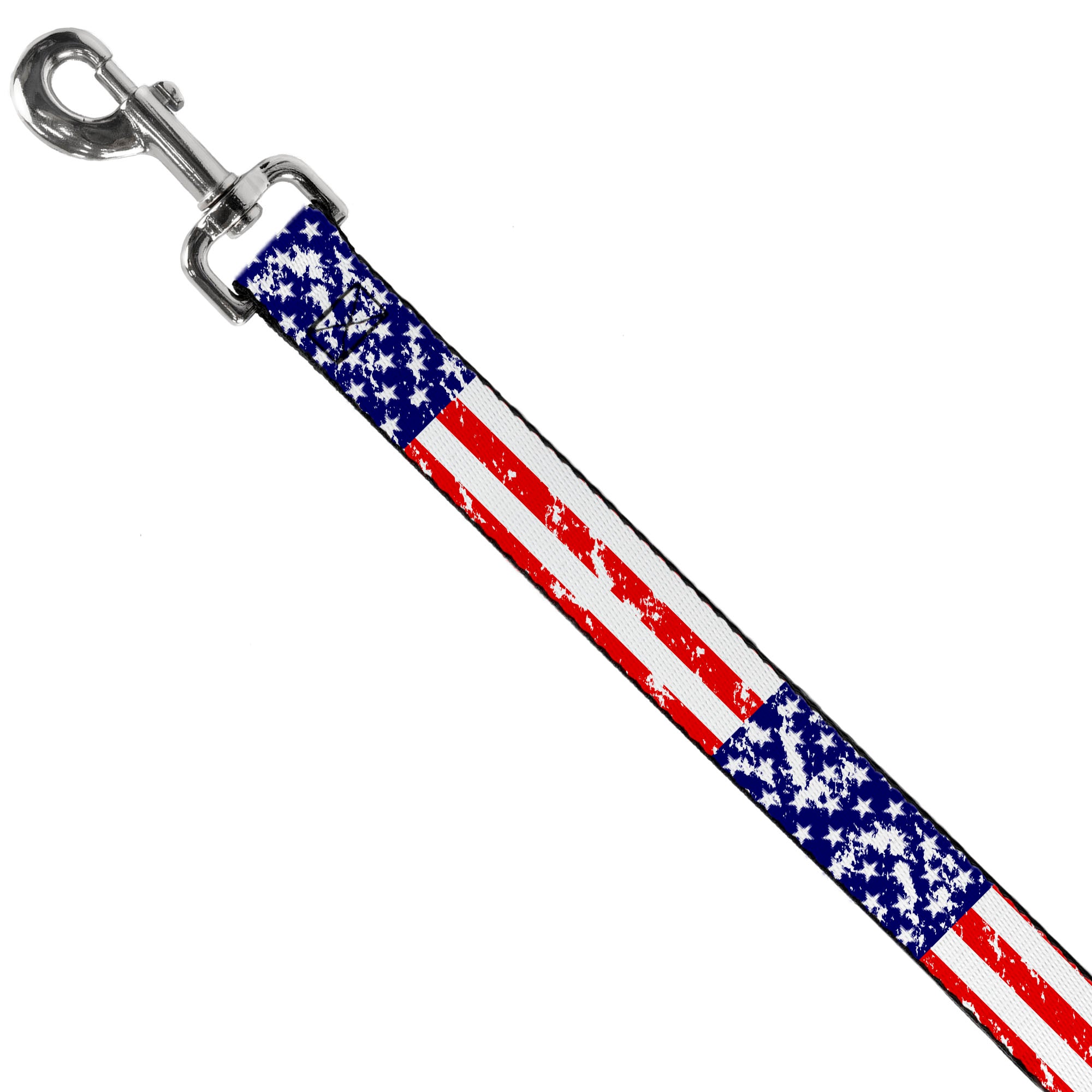Dog Leash - United States Flags CLOSE-UP Weathered Dog Leashes Buckle-Down