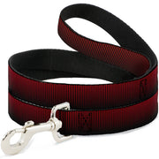 Dog Leash - Vertical Stripes Transition Black/Red Dog Leashes Buckle-Down