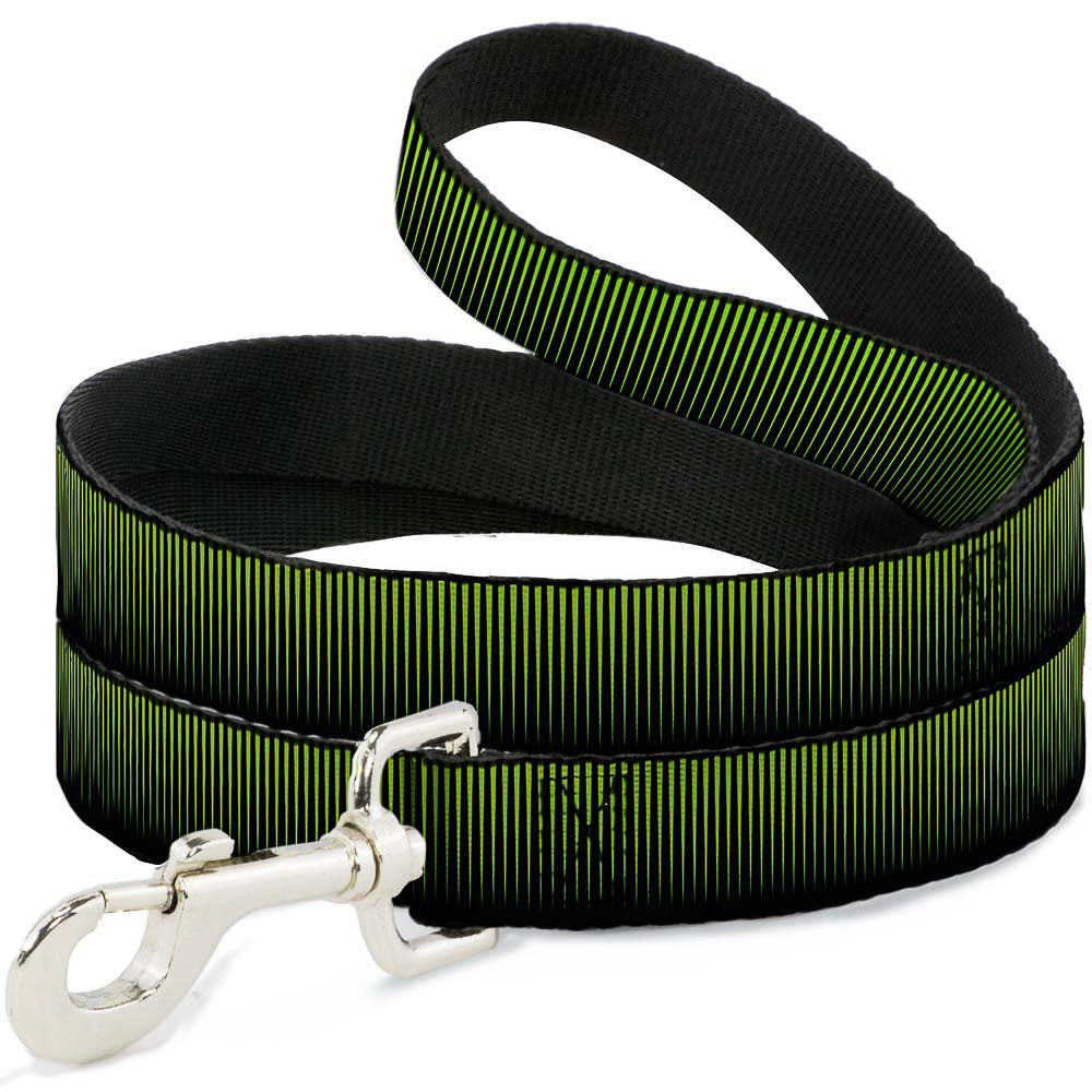 Dog Leash - Vertical Stripes Transition Black/Yellow Dog Leashes Buckle-Down