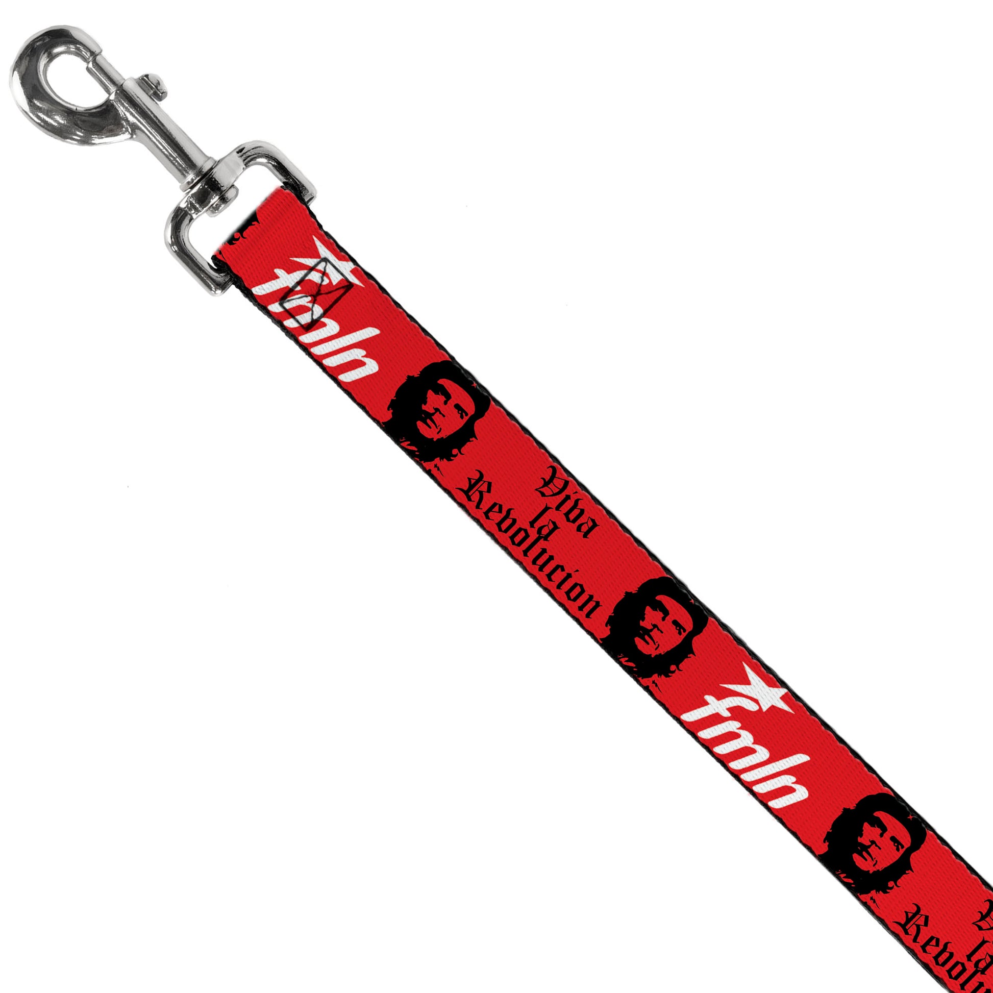 Dog Leash - VIVA LA REVOLUCION Che w/fmln Red Dog Leashes Buckle-Down