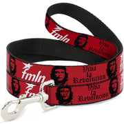 Dog Leash - VIVA LA REVOLUCION Che w/fmln Red Dog Leashes Buckle-Down