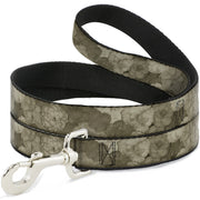 Dog Leash - Vivid Floral Collage2 Sepia Dog Leashes Buckle-Down