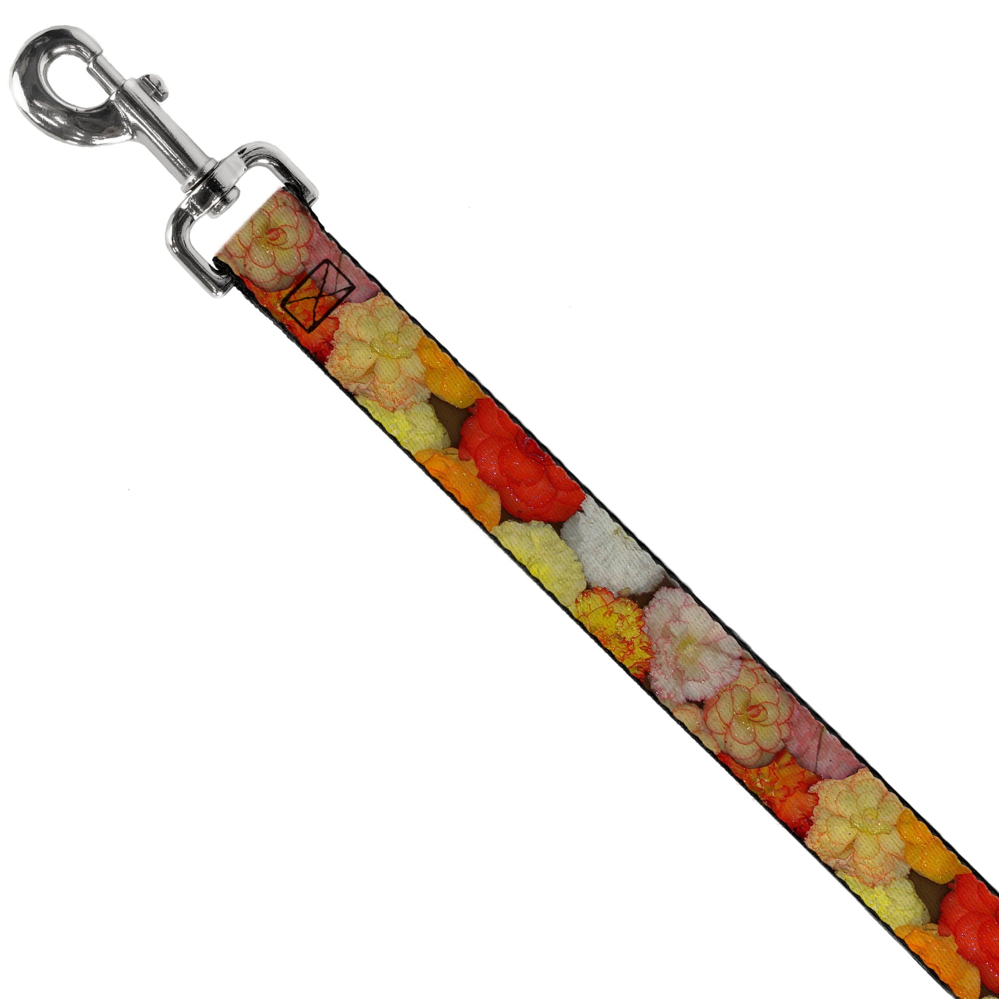 Dog Leash - Vivid Floral Collage2 Yellows/Pinks/Oranges Dog Leashes Buckle-Down