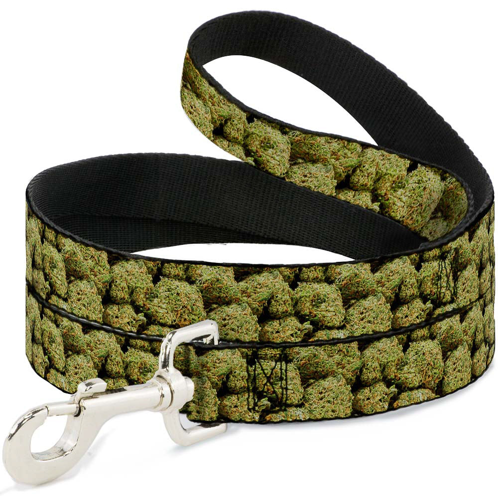 Buckle-Down Dog Leash - Vivid Marijuana Nugs2 Stacked Dog Leashes Buckle-Down