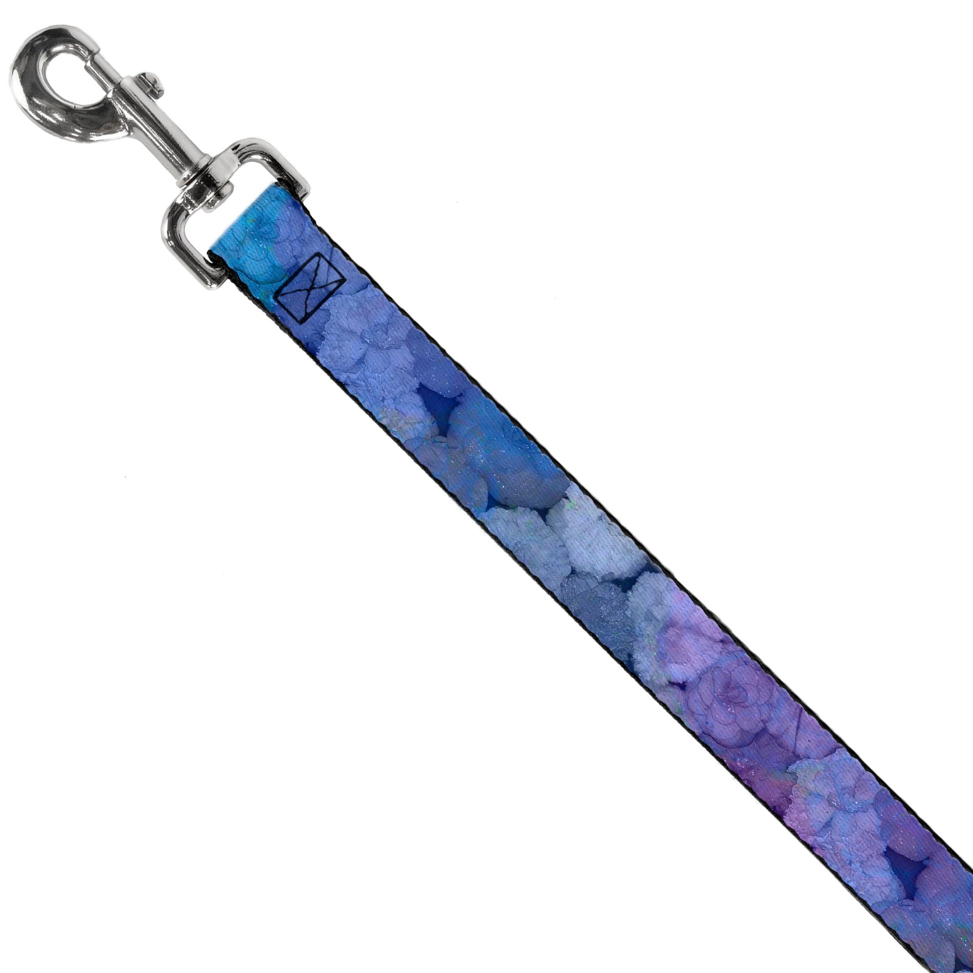 Dog Leash - Vivid Floral Collage3 Blues/Purples Dog Leashes Buckle-Down