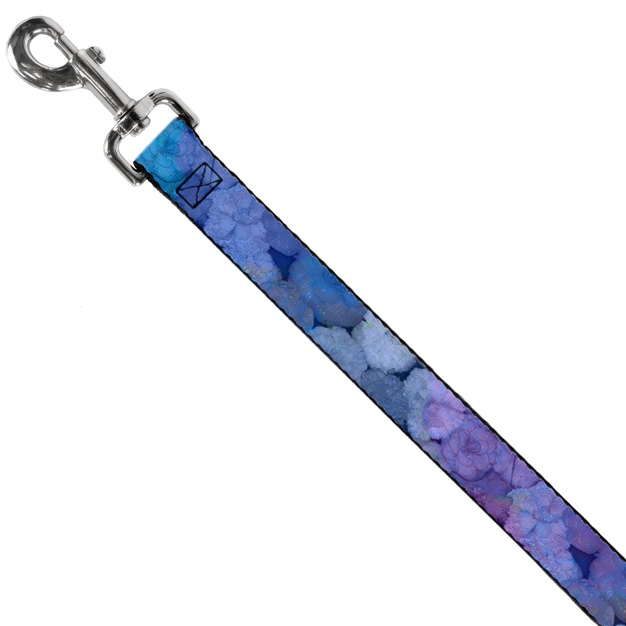 Dog Leash - Vivid Floral Collage3 Blues/Purples Dog Leashes Buckle-Down
