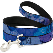 Dog Leash - Vivid Floral Collage3 Blues/Purples Dog Leashes Buckle-Down