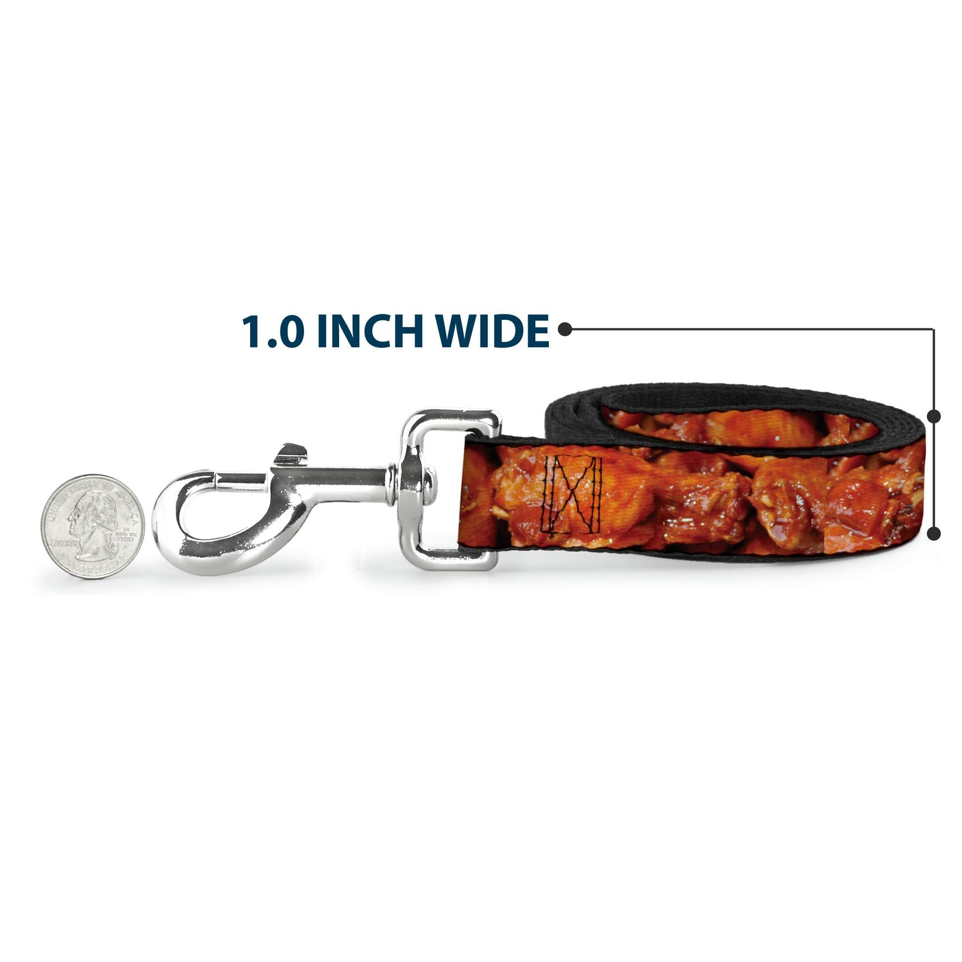 Dog Leash - Vivid Hot Wings Stacked Dog Leashes Buckle-Down