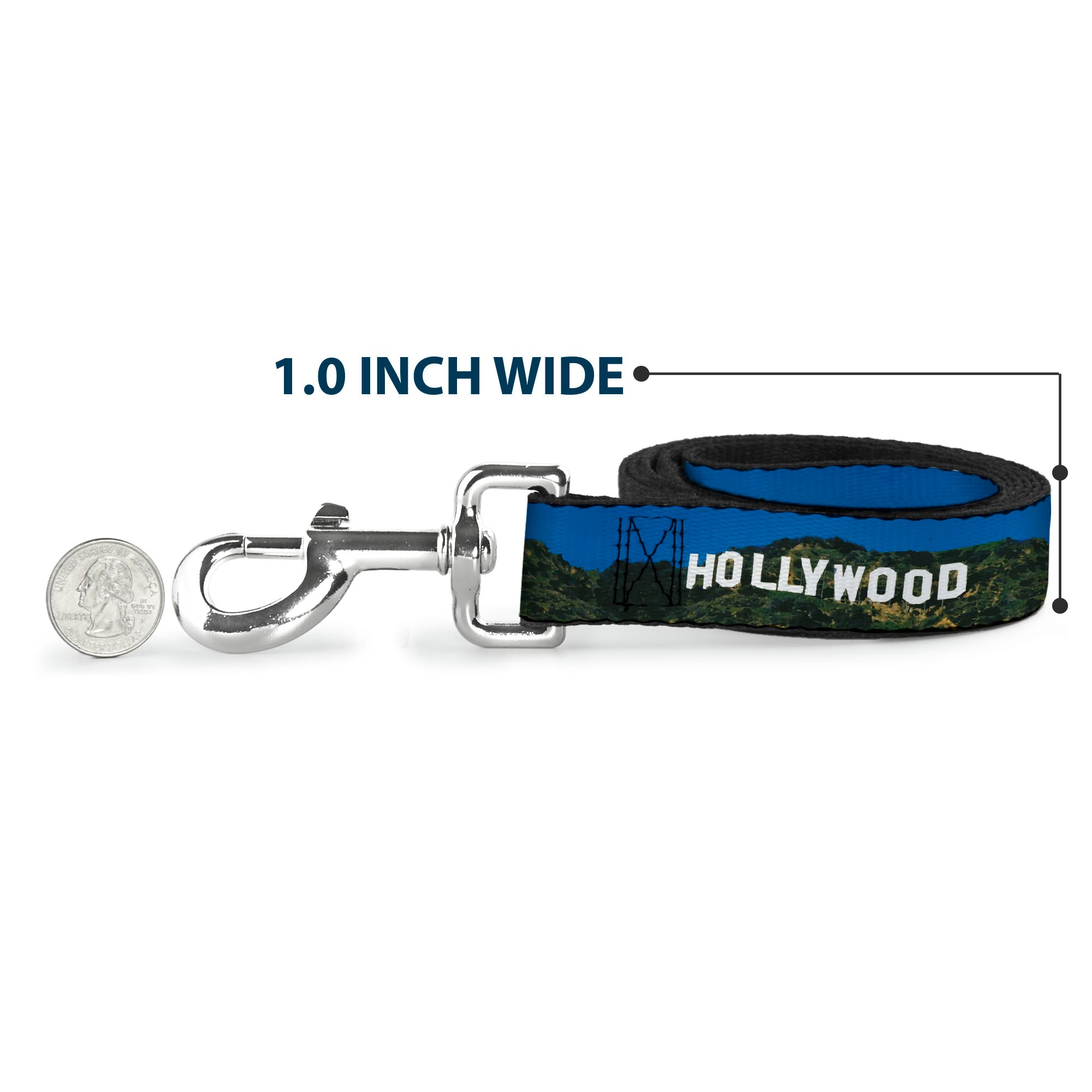 Dog Leash - Vivid HOLLYWOOD Sign Dog Leashes Buckle-Down
