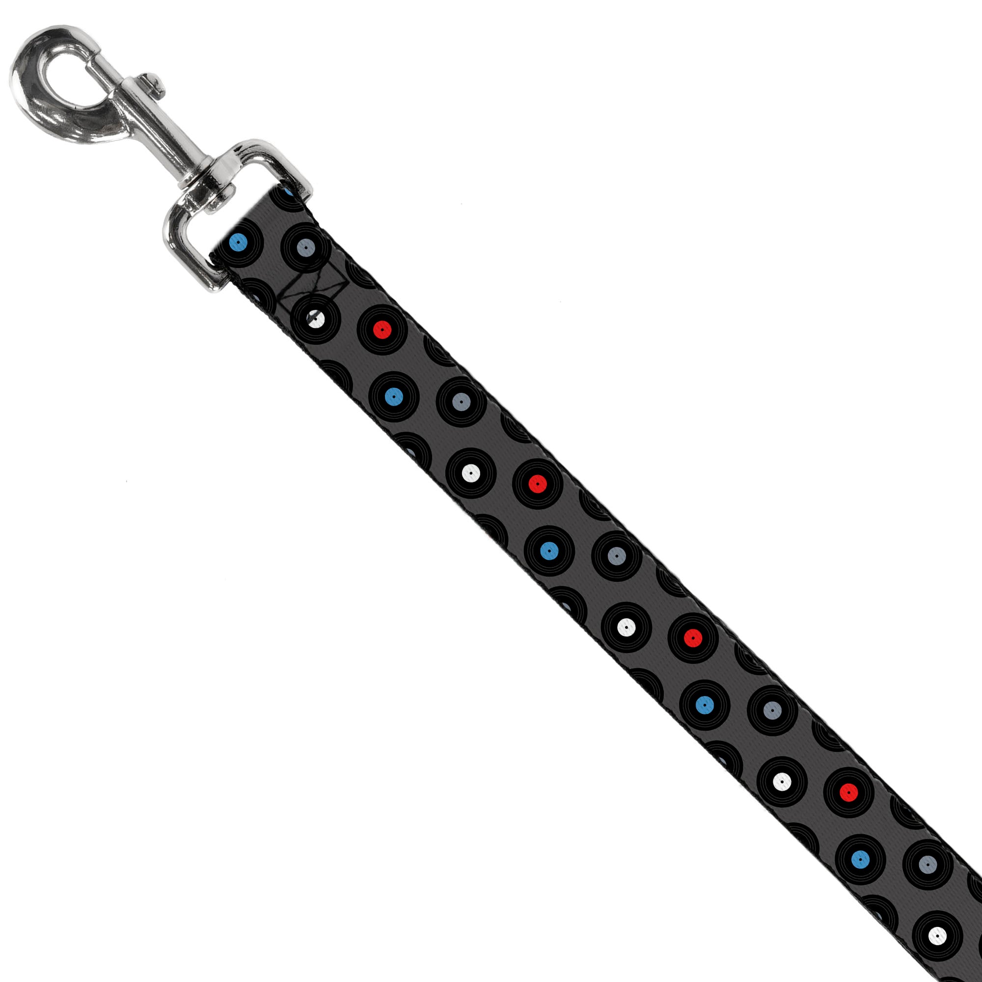 Dog Leash - Vinyl Records Gray/Black/Red/Blue/White Dog Leashes Buckle-Down