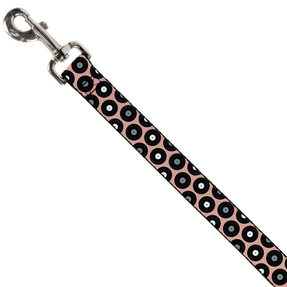 Dog Leash - Vinyl Records Tan/Black/Gray/White Dog Leashes Buckle-Down