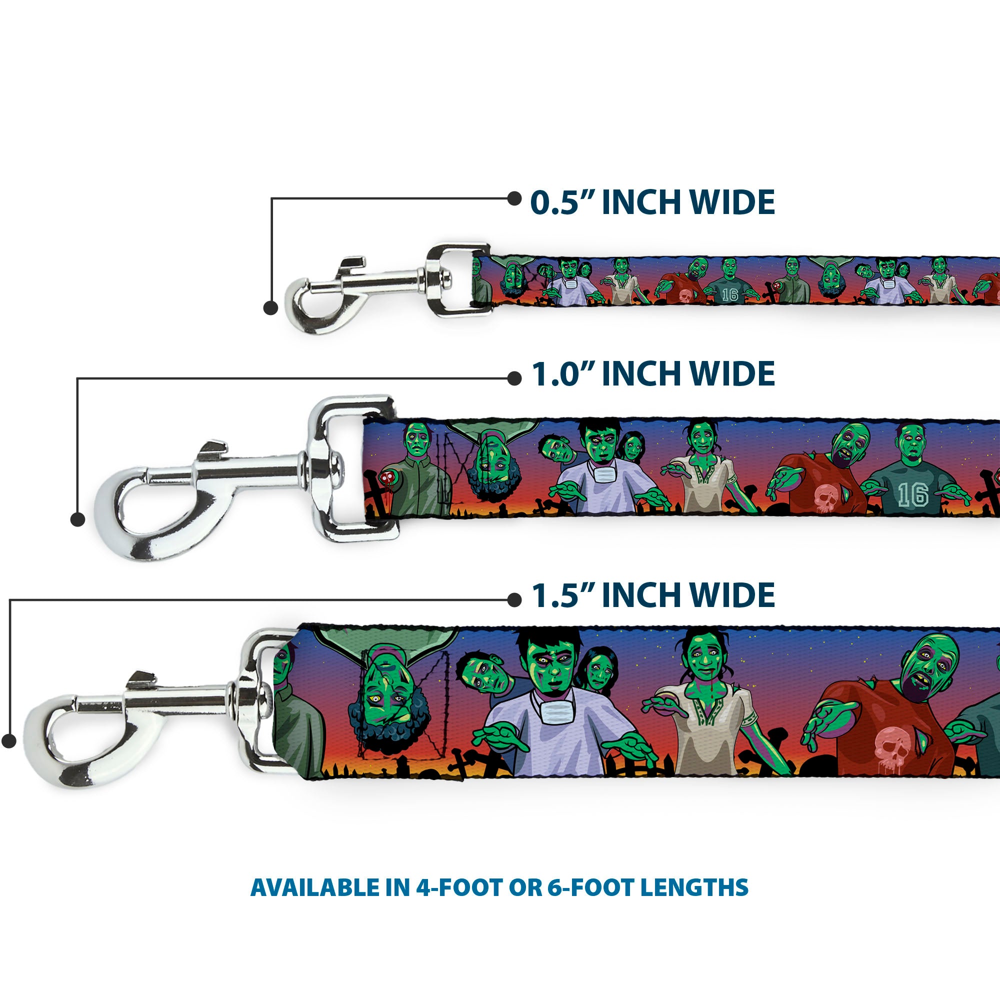 Dog Leash - Walking Zombies Dog Leashes Buckle-Down